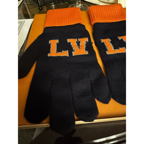 Louis Vuitton Gon Louis Marine Large Navy & Orange Gloves Box, COA - Picture 2 of 14